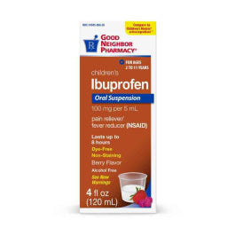 Good Neighbor Pharmacy GNP Ibuprofen Suspension Dye Free Berry 4 Oz Medicine & Drugs Pasteur Pharmacy