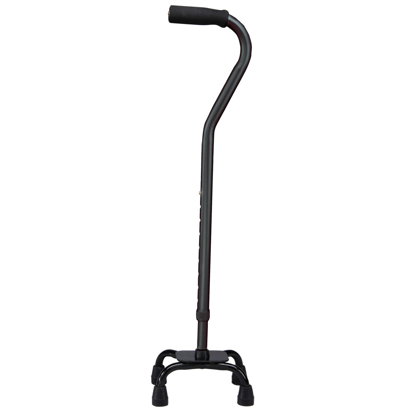 Carex Small Base Offset Quad Cane, Black Canes & Walking Sticks Pasteur Pharmacy