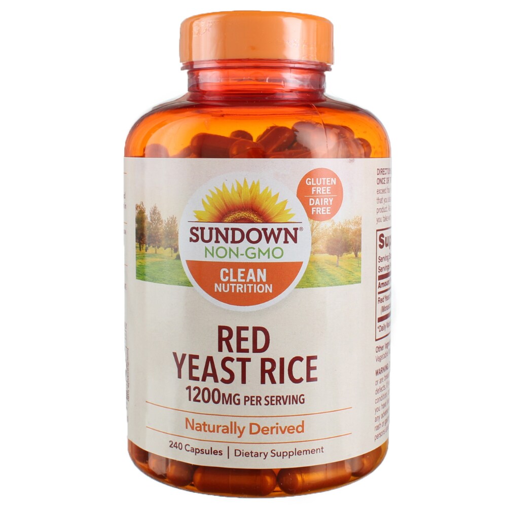 Sundown Naturals Red Yeast Rice, 1200 Mg, Capsules Vitamins & Supplements Pasteur Pharmacy