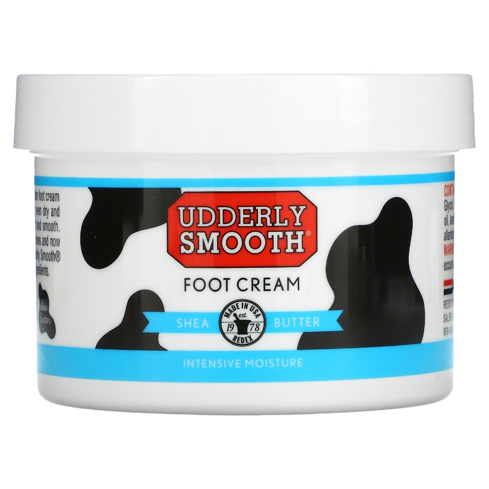 Udderly Smooth Foot Cream, Shea Butter, Lightly Scented, 8 Oz Personal Care Pasteur Pharmacy