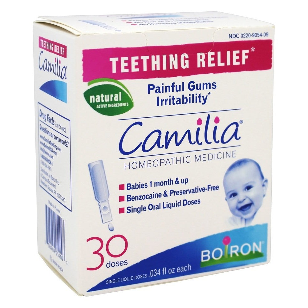 Boiron Camilia, Homeopathic Medicine Teething Relief, 30 Single Liquid Doses Vitamins & Supplements Pasteur Pharmacy
