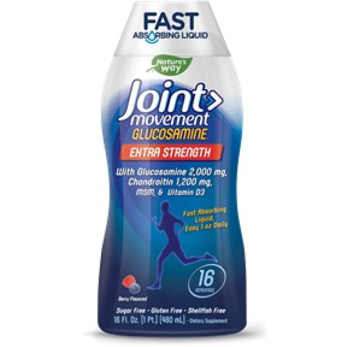 Nature's Way Wellesse Joint Movement Glucosamine, Liquide, Baies naturelles, 473 ml