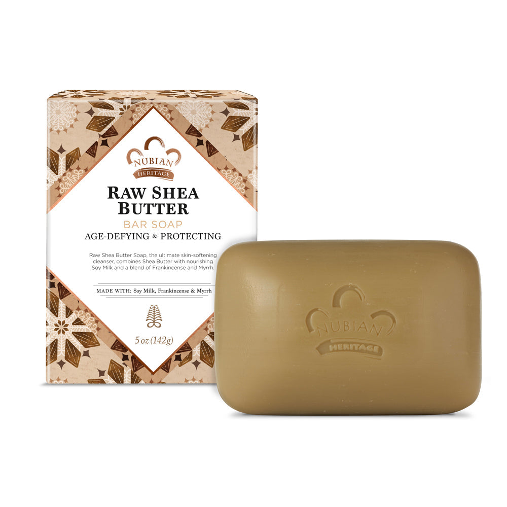 Nubian Heritage Bar Soap Raw Shea Butter & Myrrh, 5 Oz Bar Soap Pasteur Pharmacy