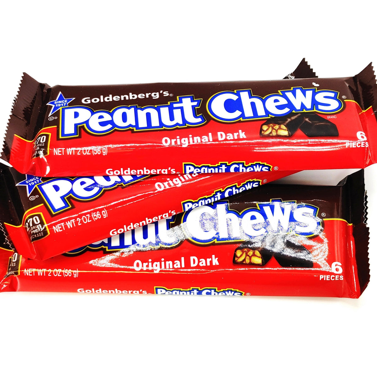Goldenberg's Original Dark Chocolate Peanut Chews 2 Oz Candy & Chocolate Pasteur Pharmacy