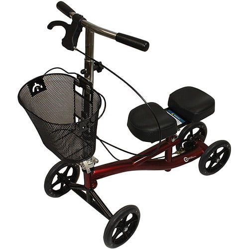 Roscoe Medical Basic Steel Knee Scooter Ros-Ksbg Burgundy Health Care Pasteur Pharmacy
