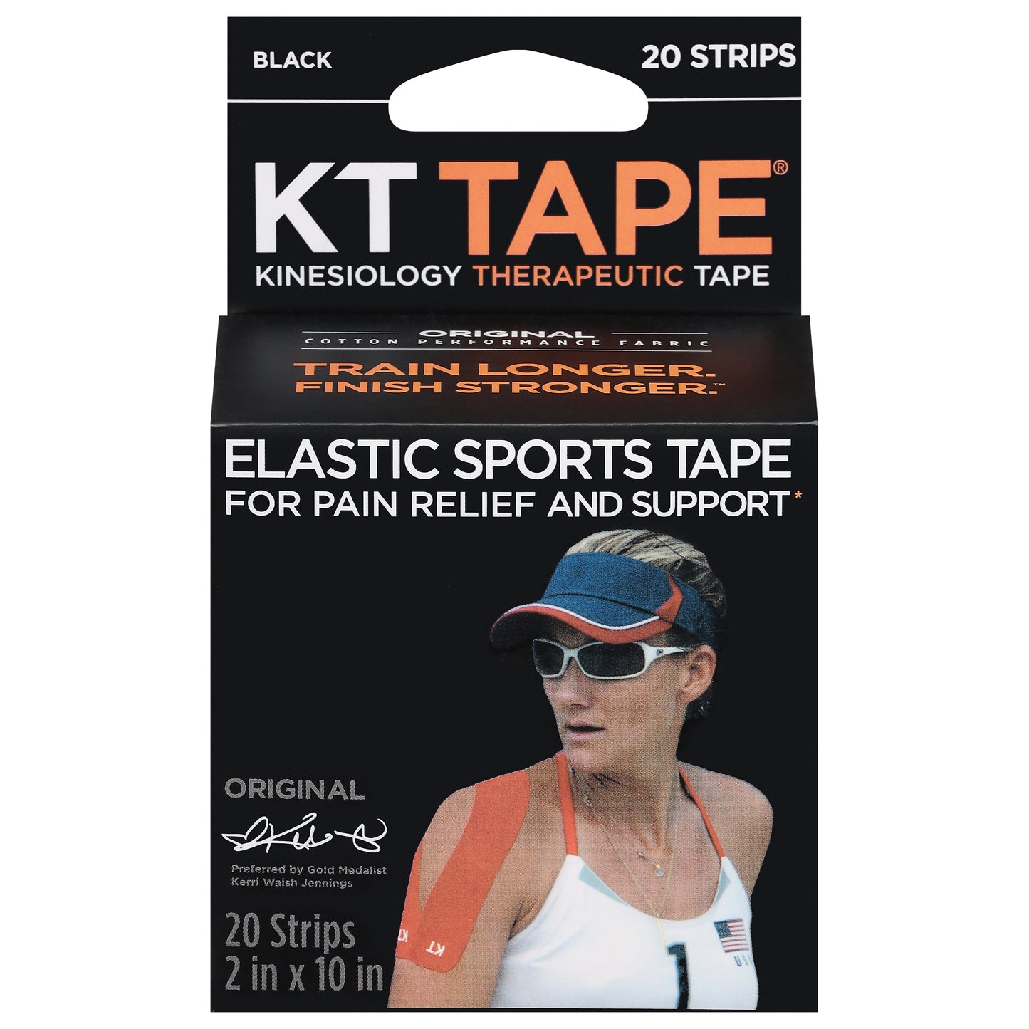 KT Tape Original Cotton Black Kinesiology Therapeutic Health & Beauty Pasteur Pharmacy