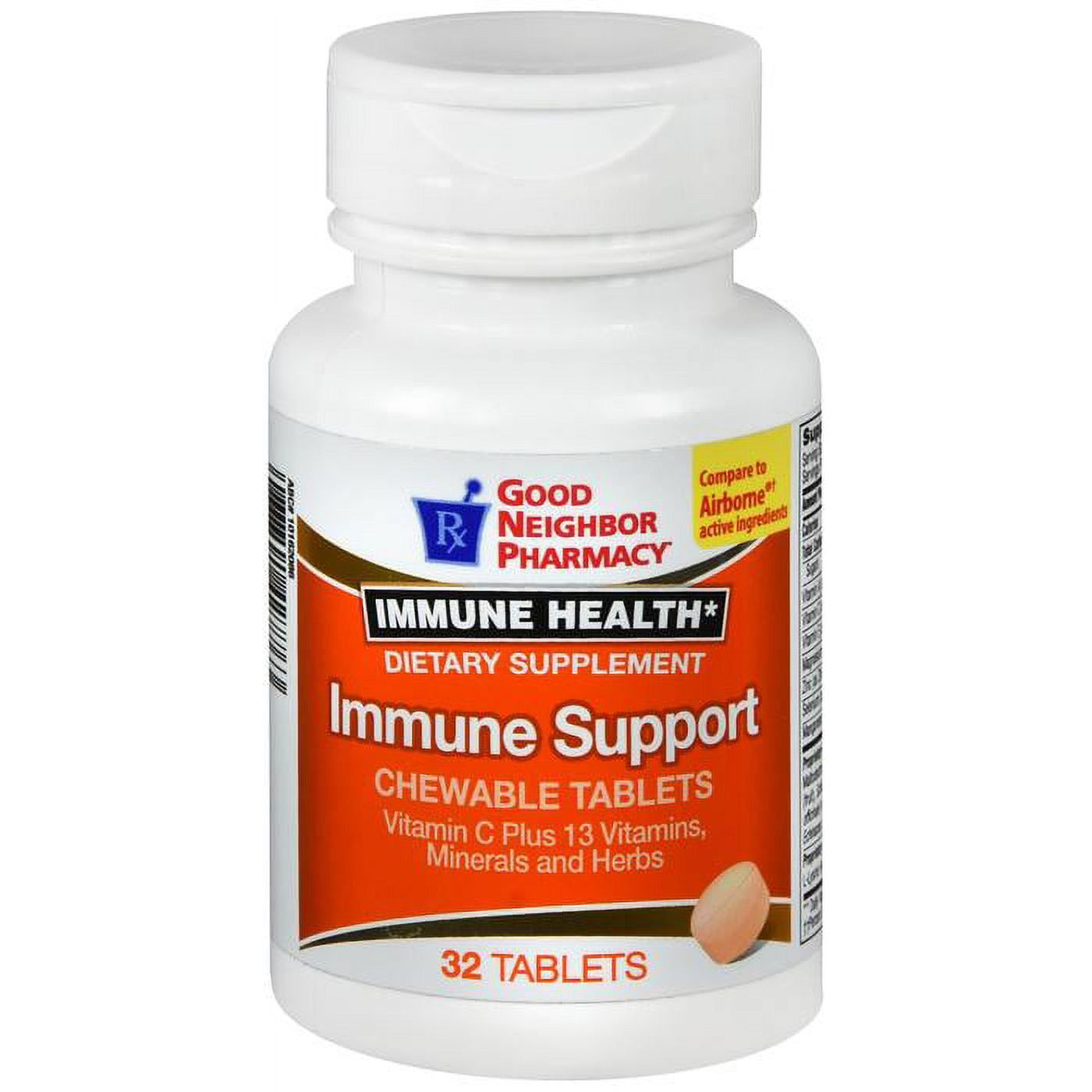 GNP Immune Support 32 Citrus Chewable Tablets Vitamins & Supplements Pasteur Pharmacy