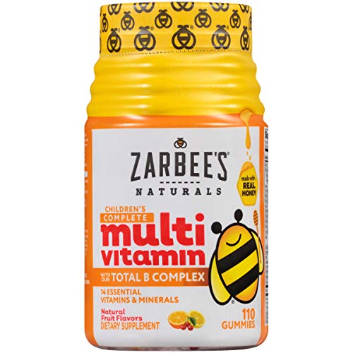 Zarbee's Naturals Children's Complete Multivitamin, Natural Fruit Flavors, 110 Gummies