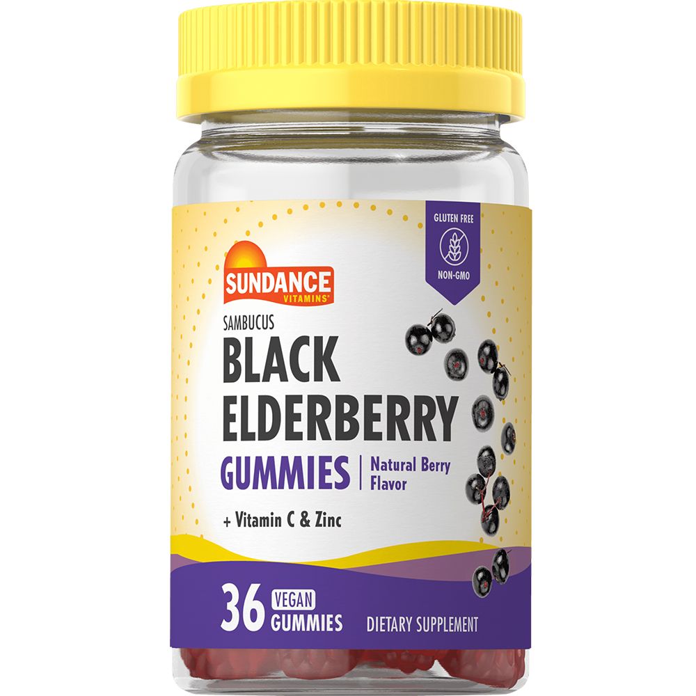 Nature's Truth Sundance, Vitamins Black Elderberry Vegan Gummies Natural Berry Flavor Vitamins & Supplements Pasteur Pharmacy
