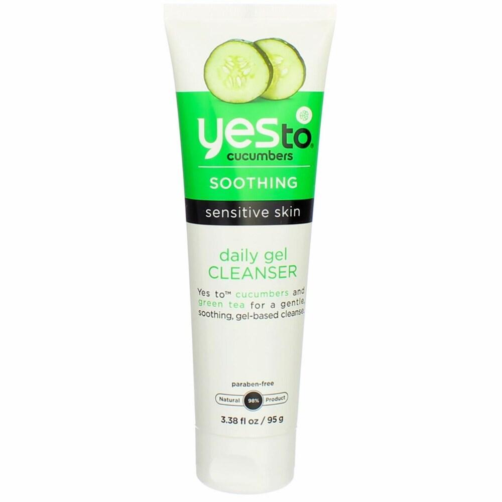 Yes To Cucumbers Cleanser - Daily Gel - Soothing - Sensitive Skin - 3.38 Oz Cucumbers Pasteur Pharmacy