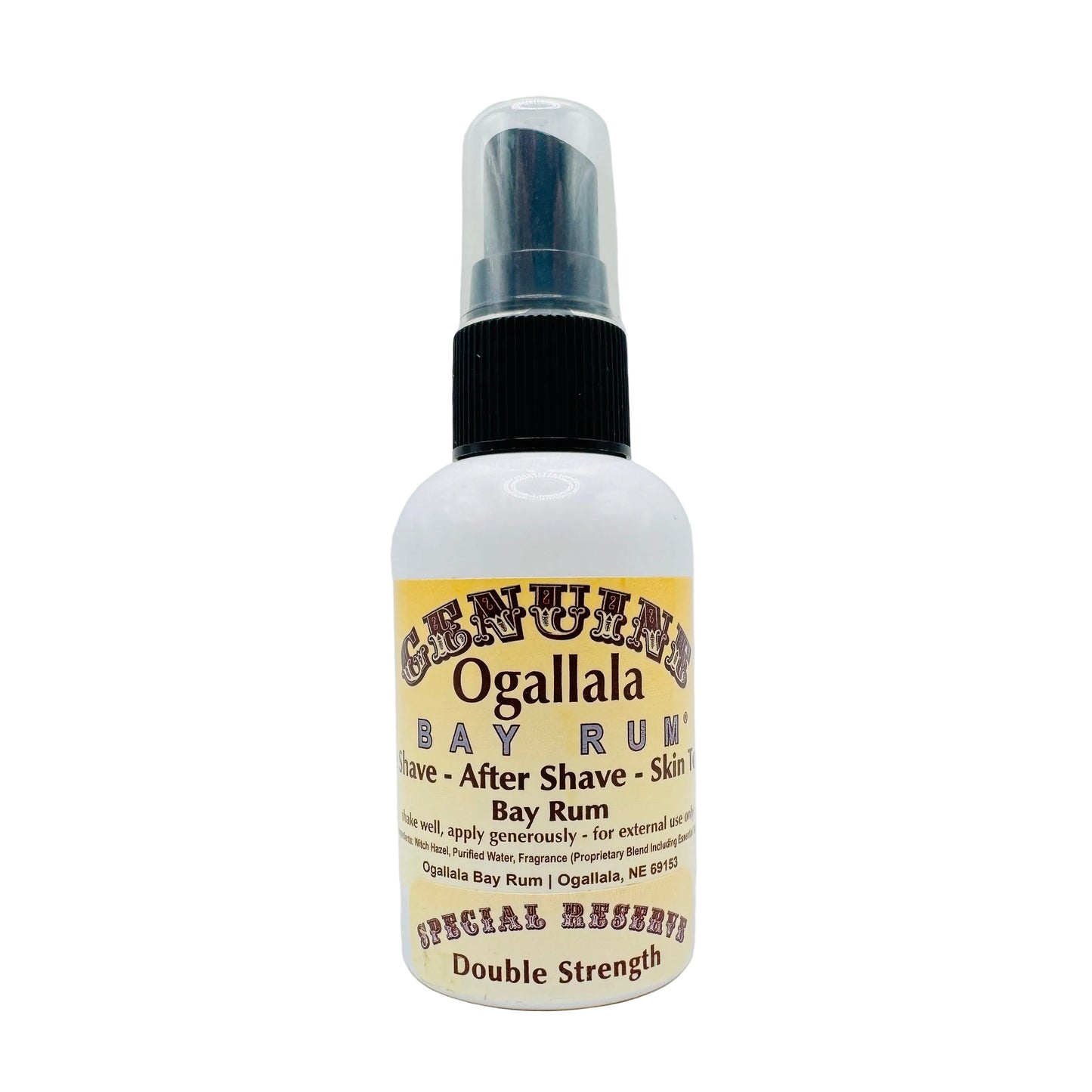 Ogallala Bay Rum Double Strength Pre Shave - After Shave - Skin Toner 2 Oz Pre Shave - After Shave - Skin Toner Pasteur Pharmacy