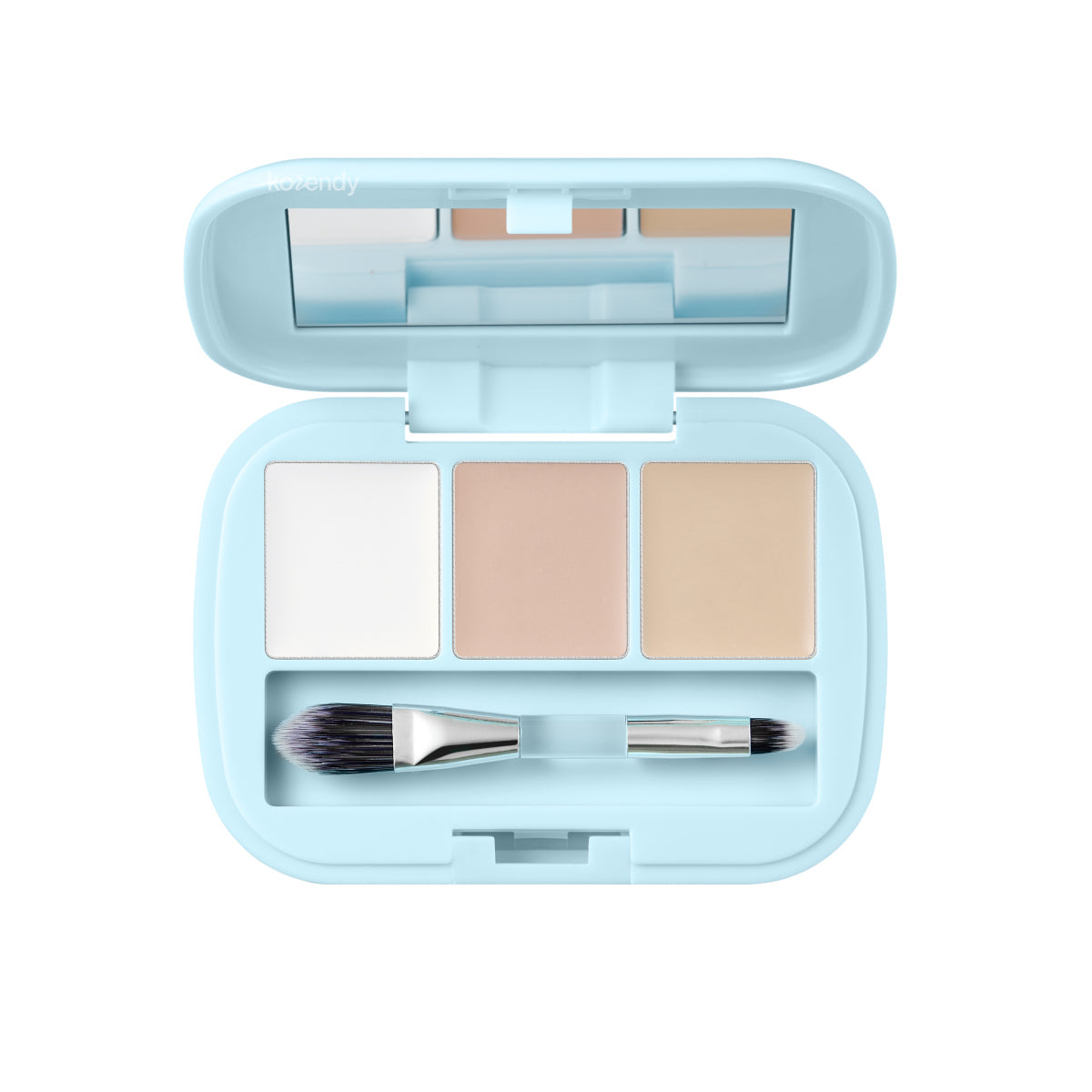 Palette d'anti-cernes Amuse Airy Spot, formule longue tenue aux peptides, 4 teintes