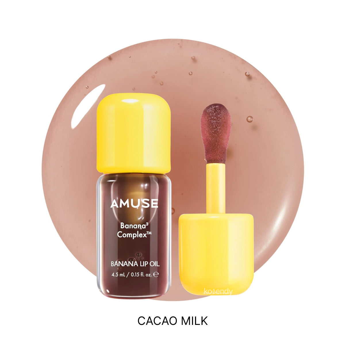 Amuse Banana Lip Oil Nourishing High Shine Cacao Milk 4.5ml