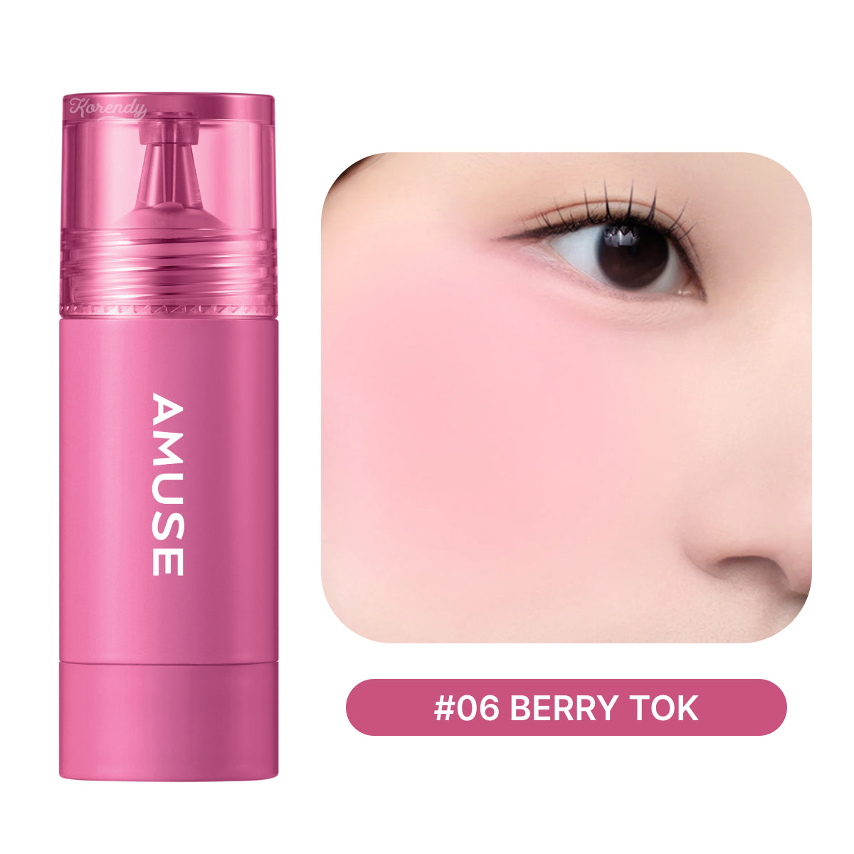 Amuse Cheek Tok Tok Velvet Liquid Blush 06 Berry Tok 5,5 ml