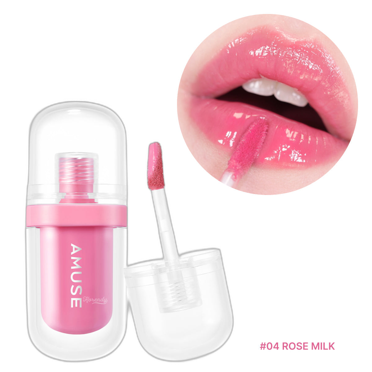 Amuse Jel Fit Tint #04 Rose Milk Baume à lèvres hydratant 3,8 g