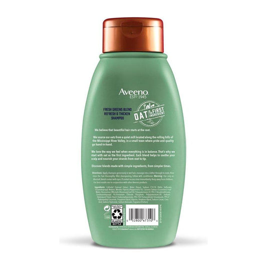 Aveeno Scalp Soothing Fresh Greens Blend Shampoo 12 fl. Oz Shampoo Pasteur Pharmacy