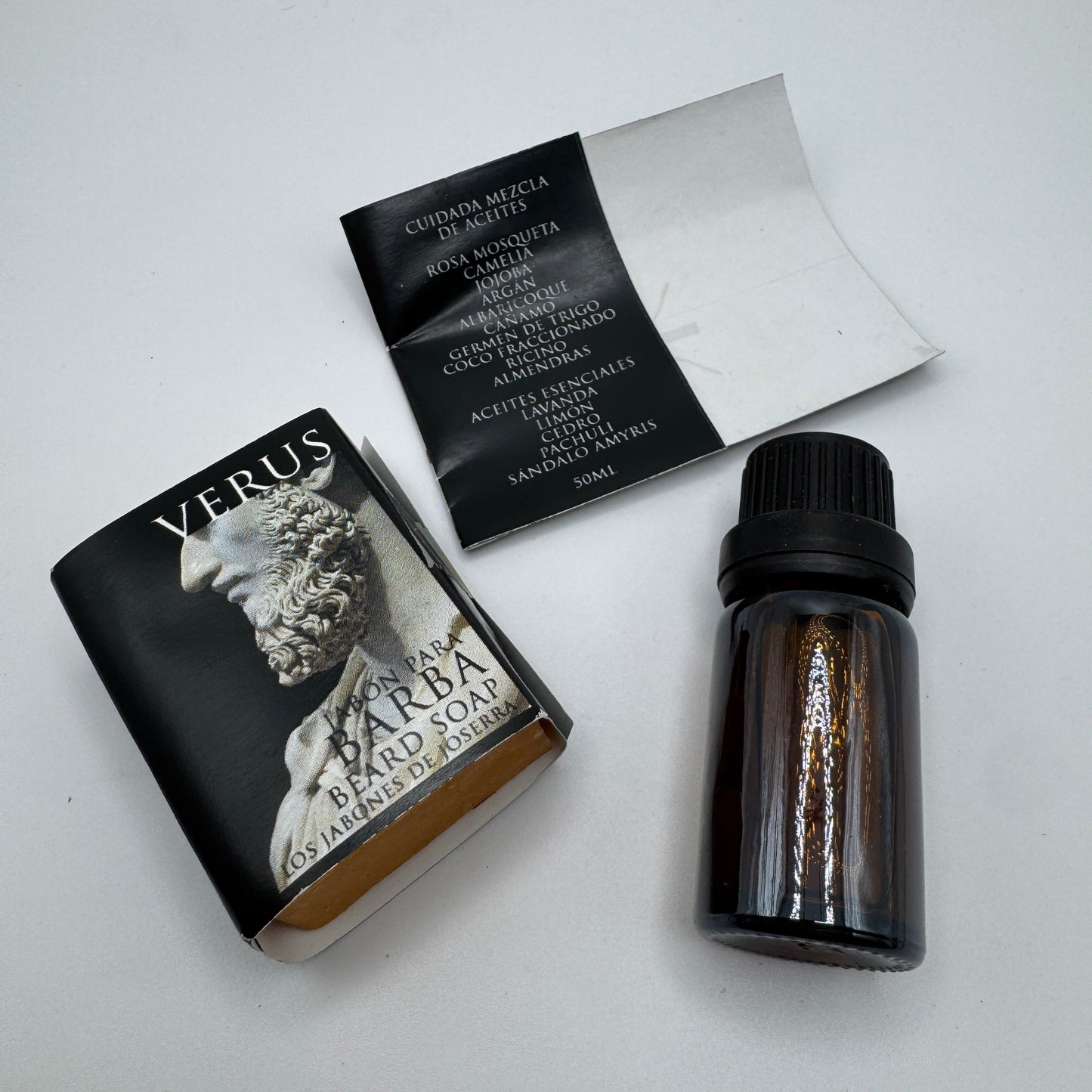 Los Jabones de Joserra Beard Soap & Oil Travel Kit 3.5oz Pasteur Pharmacy