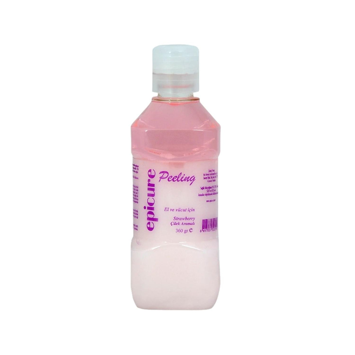 Epicure Strawberry Flavored Exfoliating Body Scrub - 360g - Gentle Skincare for Smooth Skin