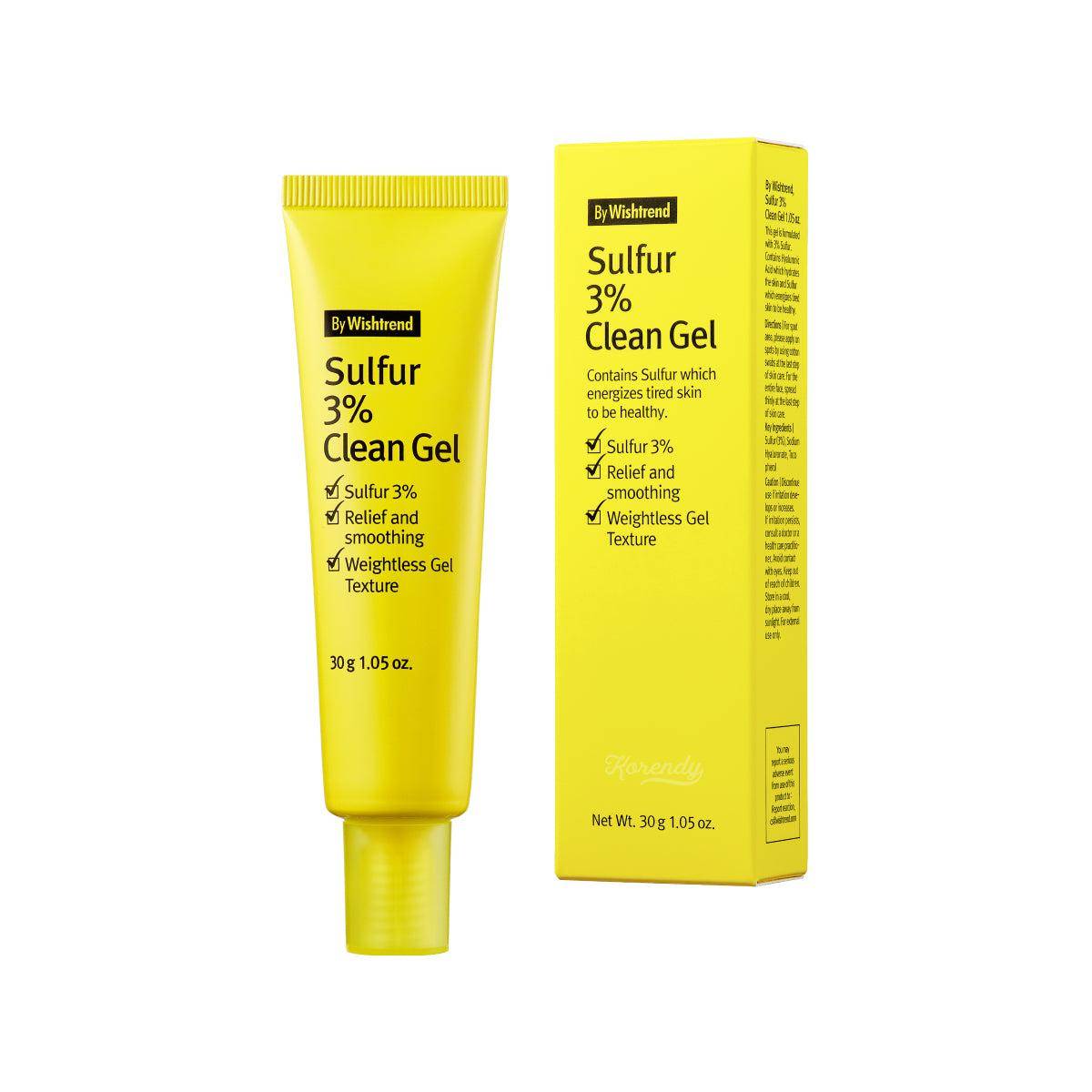 By Wishtrend Sulfur 3% Clean Gel Blemish Care 30ml