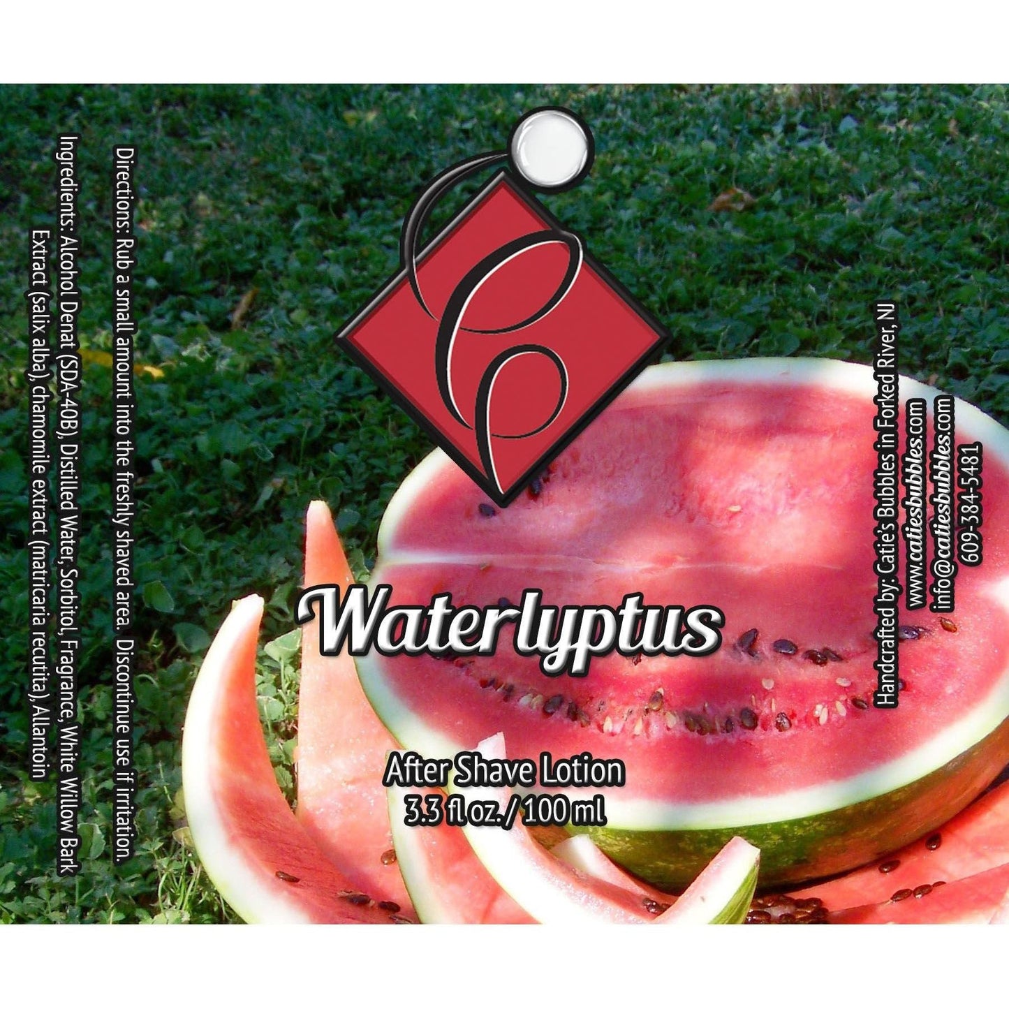 Catie's Bubbles Waterlyptus Shaving Collection Shaving Set Pasteur Pharmacy Aftershave 3.3ozz