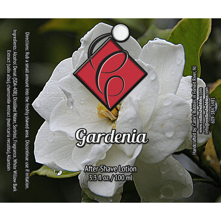 Catie's Bubbles Gardenia Shaving Collection Shaving Set Pasteur Pharmacy Aftershave 3.3oz