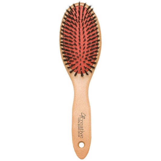 Eco-Friendly Boar Bristle Paddle Wood Hair Brush Hair Brush Pasteur Pharmacy CR6X (9")