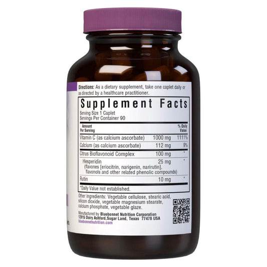Bluebonnets Buffered Vitamin C-1000 mg, 90 Caplets Vitamins & Supplements Pasteur Pharmacy