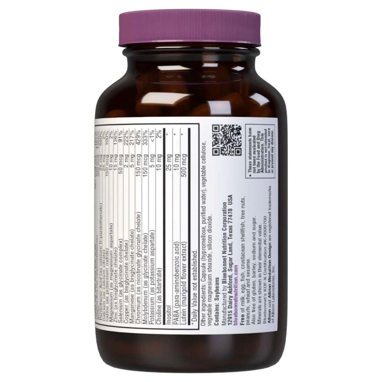 Bluebonnet Nutrition - Multi One Multivitamin & Multimineral Dietary Supplement, 60 Vegetable Capsules Multivitamin & Multimineral Dietary Supplement Pasteur Pharmacy