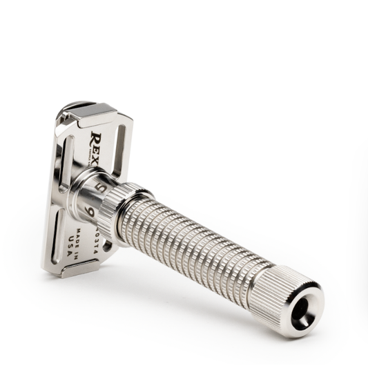 Rex Supply Co. Ambassador Polished Adjustable Stainless Steel DE Razor RSC-101P Razor Pasteur Pharmacy