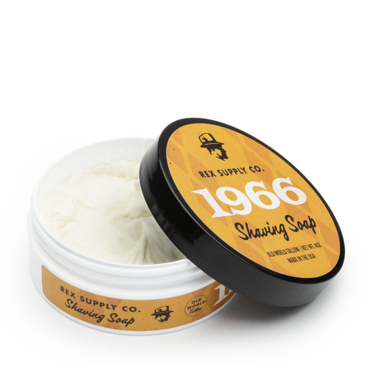 Rex Supply Co. 1966 Old World Tallow Shaving Soap 4 Oz Shaving Soap Pasteur Pharmacy