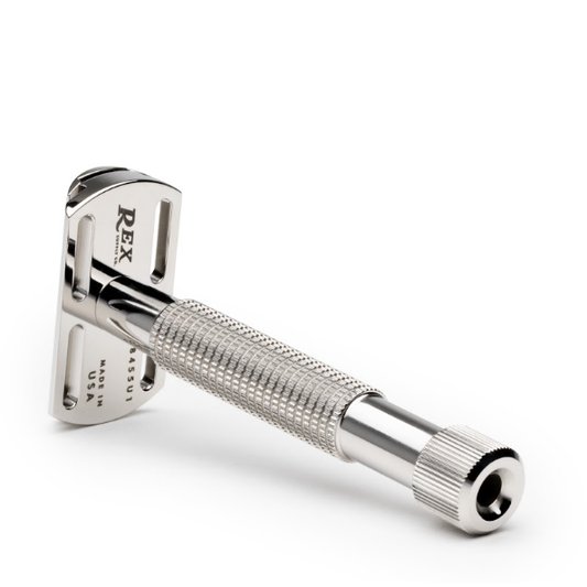 Rex Supply Co. Envoy XL Stainless Steel 3 Piece DE Razor RSC-108 DE Razor Pasteur Pharmacy