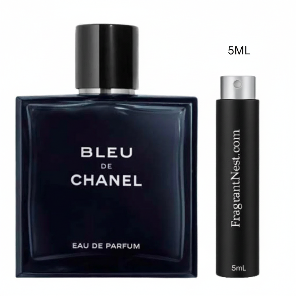 Chanel Bleu De Chanel Eau De Parfum Travel Spray | Sample Fragrant Nest 5mL Travel Size (75 Sprays)