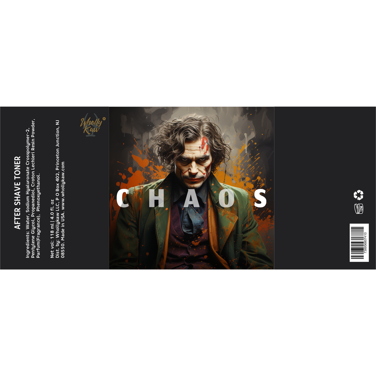 Wholly Kaw Chaos Shaving Collection Shaving Set Pasteur Pharmacy Aftershave Toner 4oz