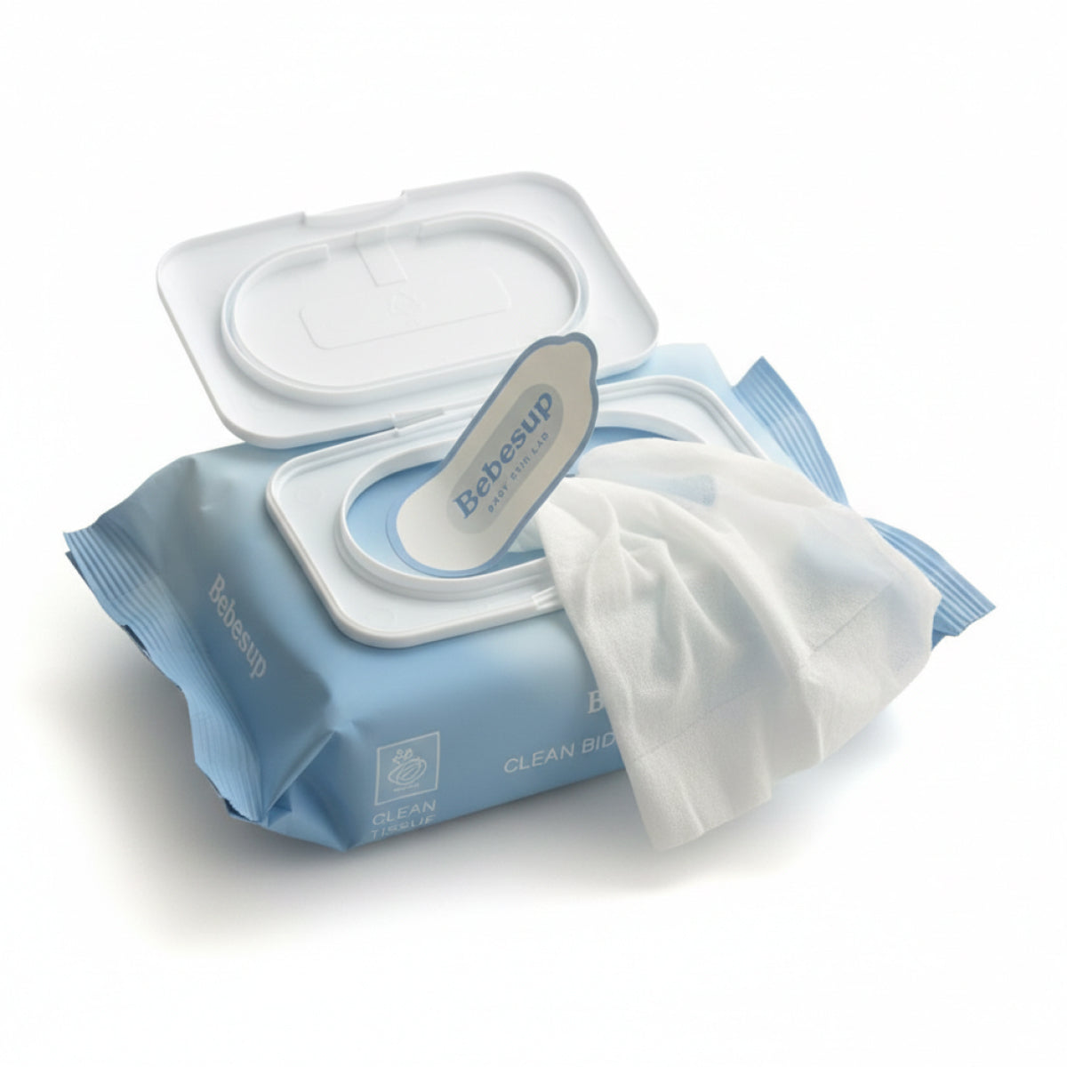 Bebesup Clean Bidet Flushable Wipes with 99% Water 48 Count