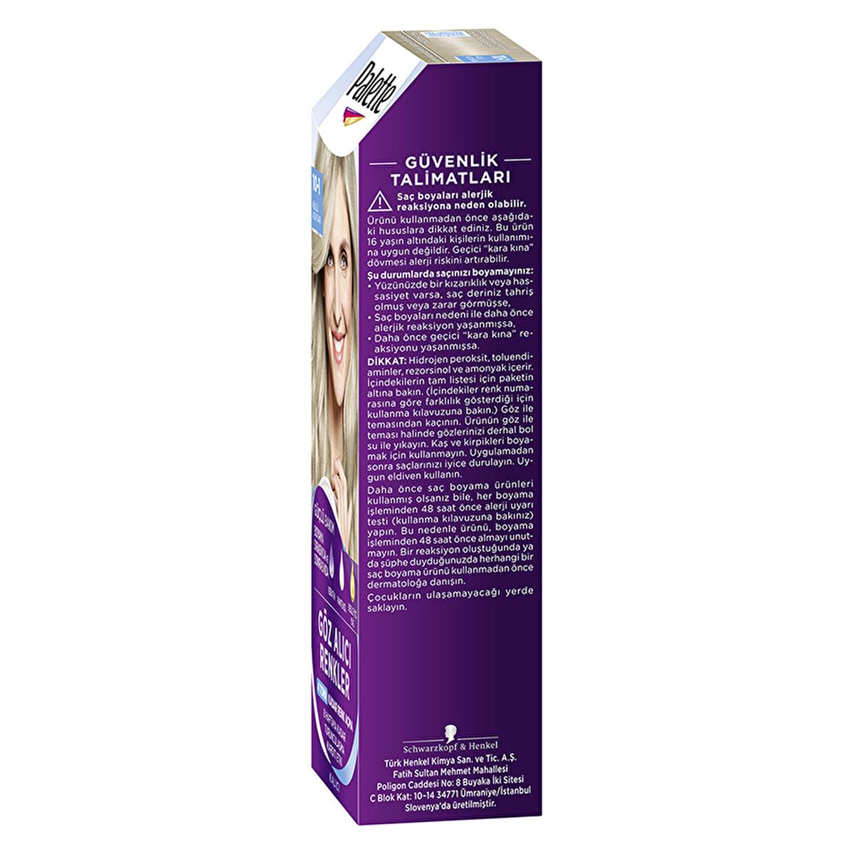 Tinte para el cabello Palette 10-1 - Rubio cenizo claro con fórmula de triple cuidado para entusiastas de la belleza | 4.2 fl. oz.