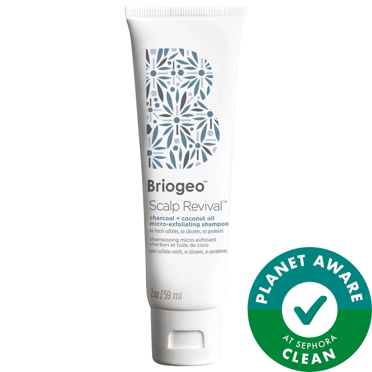 Briogeo Scalp Revival: Charcoal + Coconut Oil Micro-Exfoliating Shampoo Scrub - Detox, Soothe Itchy, Dry Scalp - Sulfate-Free, Vegan