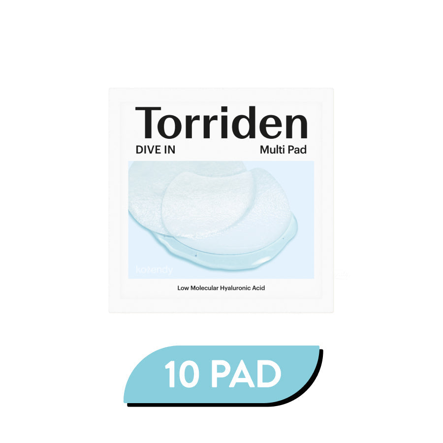 Torriden DIVE IN Hyaluronic Acid Multi Pad Hydrating Mask 10 Pads