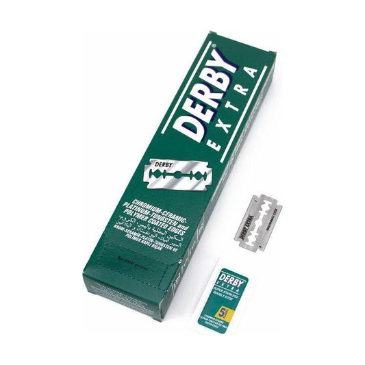 Derby Extra Chromium-Ceramic-Platinum Double Edge Razor Blades - 20x5 Blades Razor Blades Pasteur Pharmacy