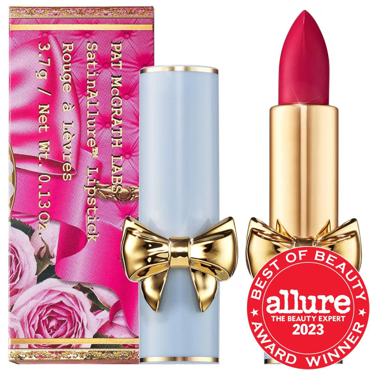 SatinAllure™ Hydrating Satin Lipstick: Luminous, Creamy Color with Botanical Collagen & Passion Fruit Extract | Paraben, Phthalate, Sulfate-Free