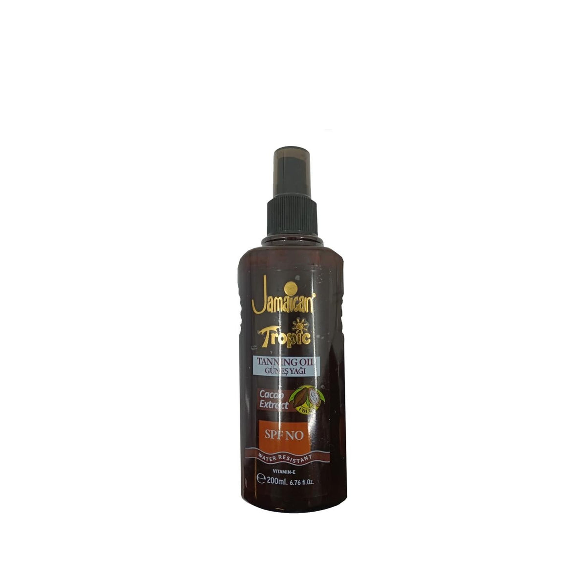 Jamaican Tropic Sunscreen Oil with SPF & Kakao - 200ml, Tropical Scented Protection