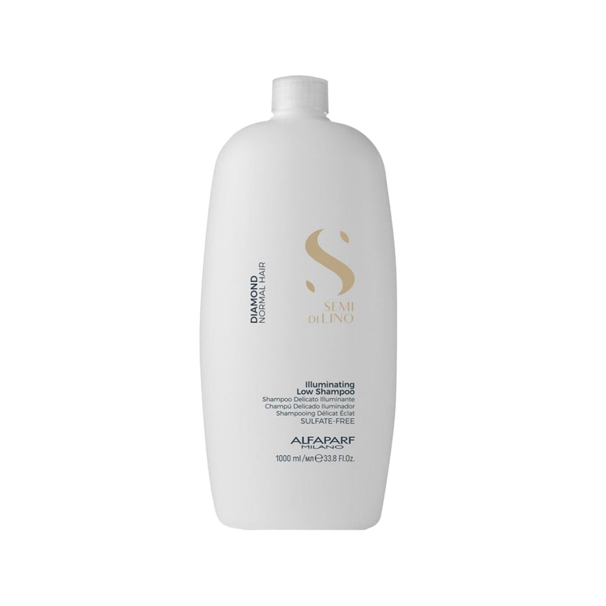 Alfaparf Semi Di Lino Diamond Illuminating Low Shampoo 1000 ml - Professional Hair Care for Illuminated Hair