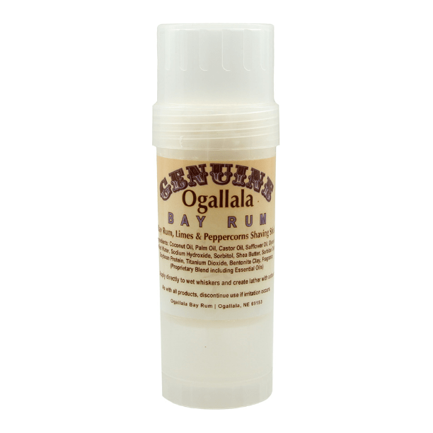 Ogallala Bay Rum, Limes & Peppercorns Shaving Stick 2.5 Oz Shaving Stick Pasteur Pharmacy