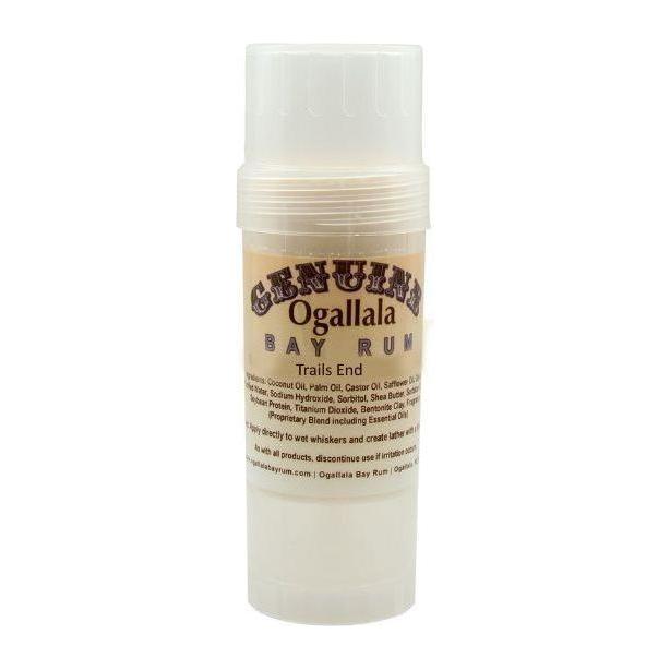 Ogallala Bay Rum Trails End Shaving Stick 2.5 Oz Shaving Stick Pasteur Pharmacy