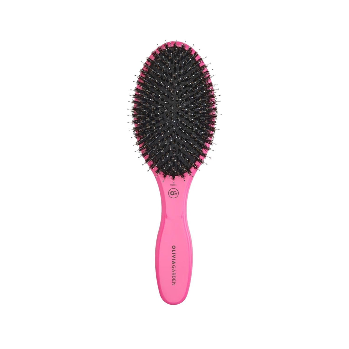 Olivia Garden Expert Care Oval Boar Nylon Bristles Hair Brush - Professional Detangling & Styling Tool
