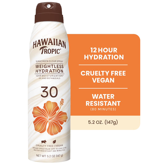 Crème solaire Hawaiian Tropic Clear Spray Hydratation légère FPS 30 177 ml