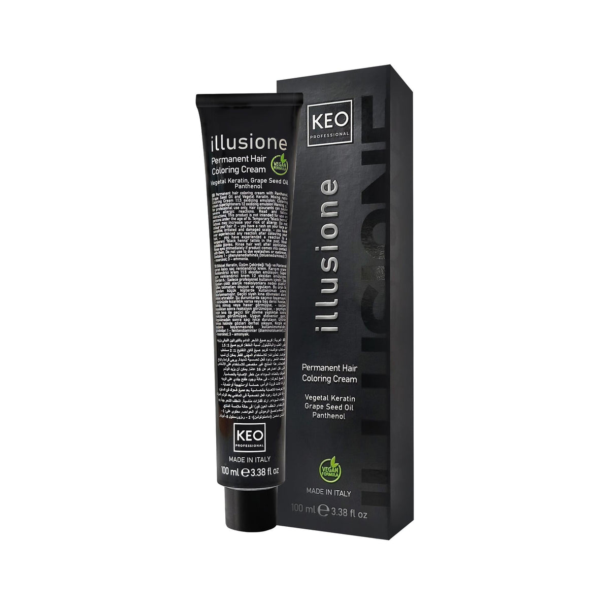 Keo Professional Illusione Hair Dye 100ml - Professional Quality Hair Color for At-Home Use