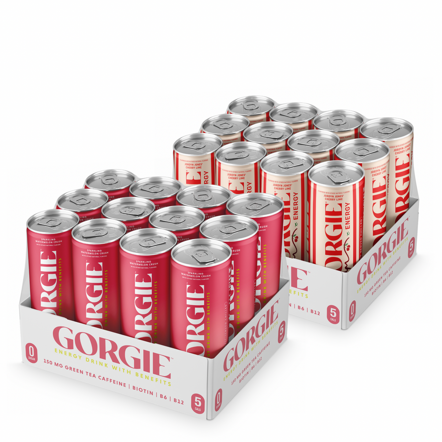 GORGIE Bundle Cherry Lime + Watermelon - 24 Cans 2 Packs GORGIE