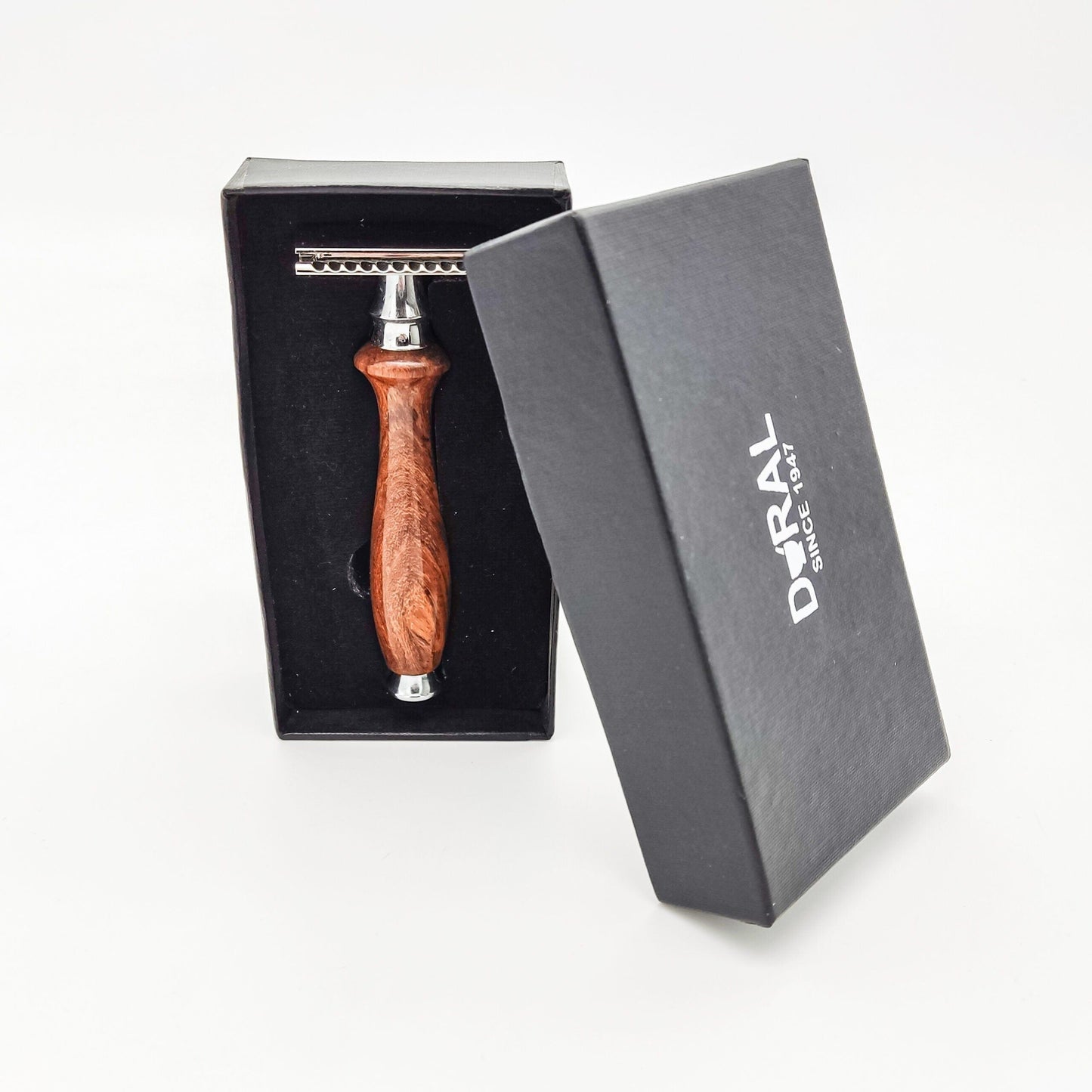 Dural Sheesham Wood Double Edge Safety Razor + Pouch Safety Razor Pasteur Pharmacy