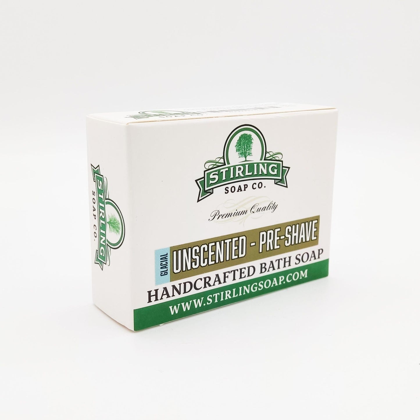 Stirling Soap Co. Glacial Unscented - Pre-Shave Bath Soap 5.5 Oz Pre-Shave Bath Soap Pasteur Pharmacy