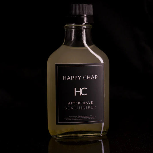 Happy Chap Sea + Juniper Shaving Collection Shaving Set Pasteur Pharmacy Aftershave Splash 4oz